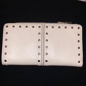 Michael Kors Astor white leather wallet